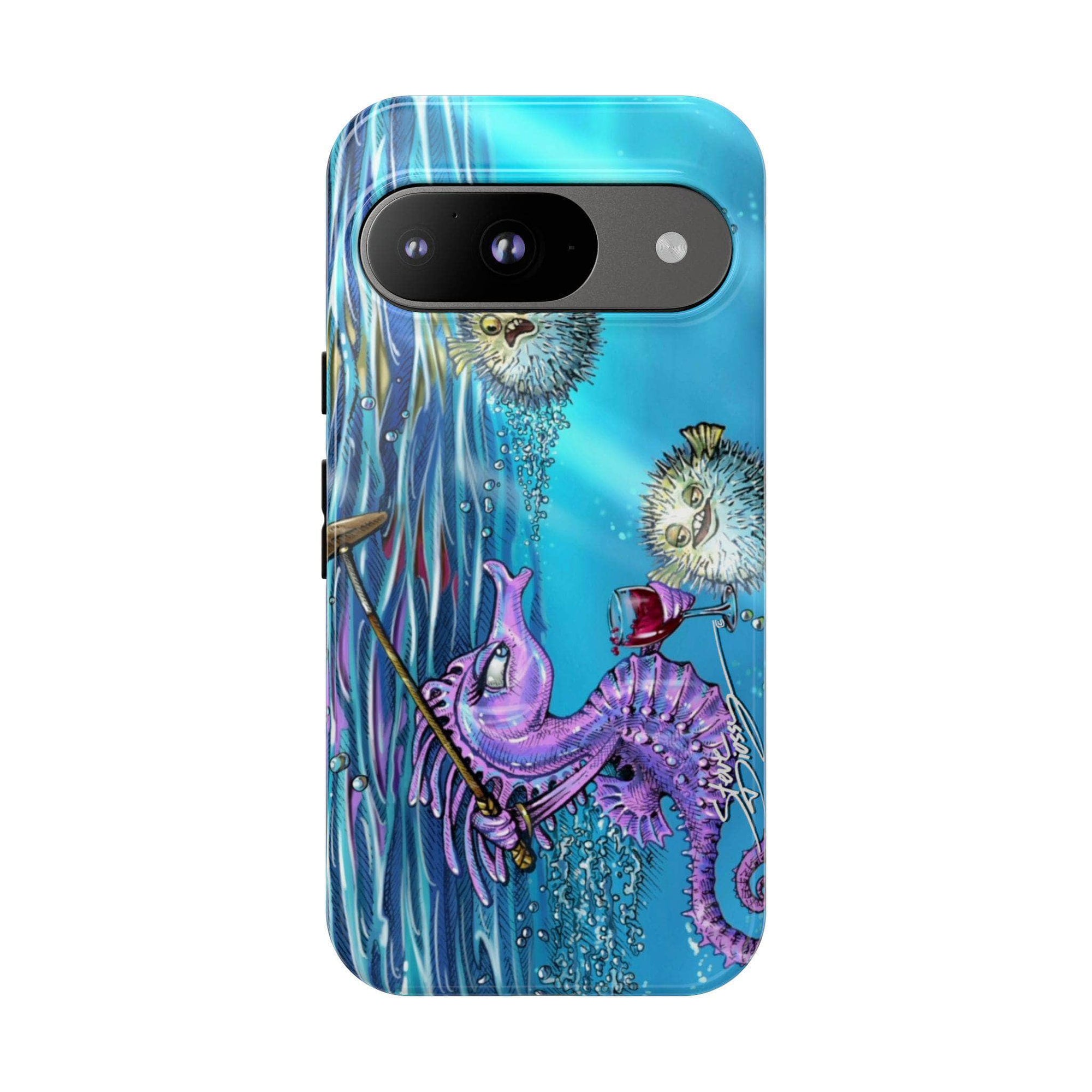 "Seahorse Blowout" Tough Phone Cases