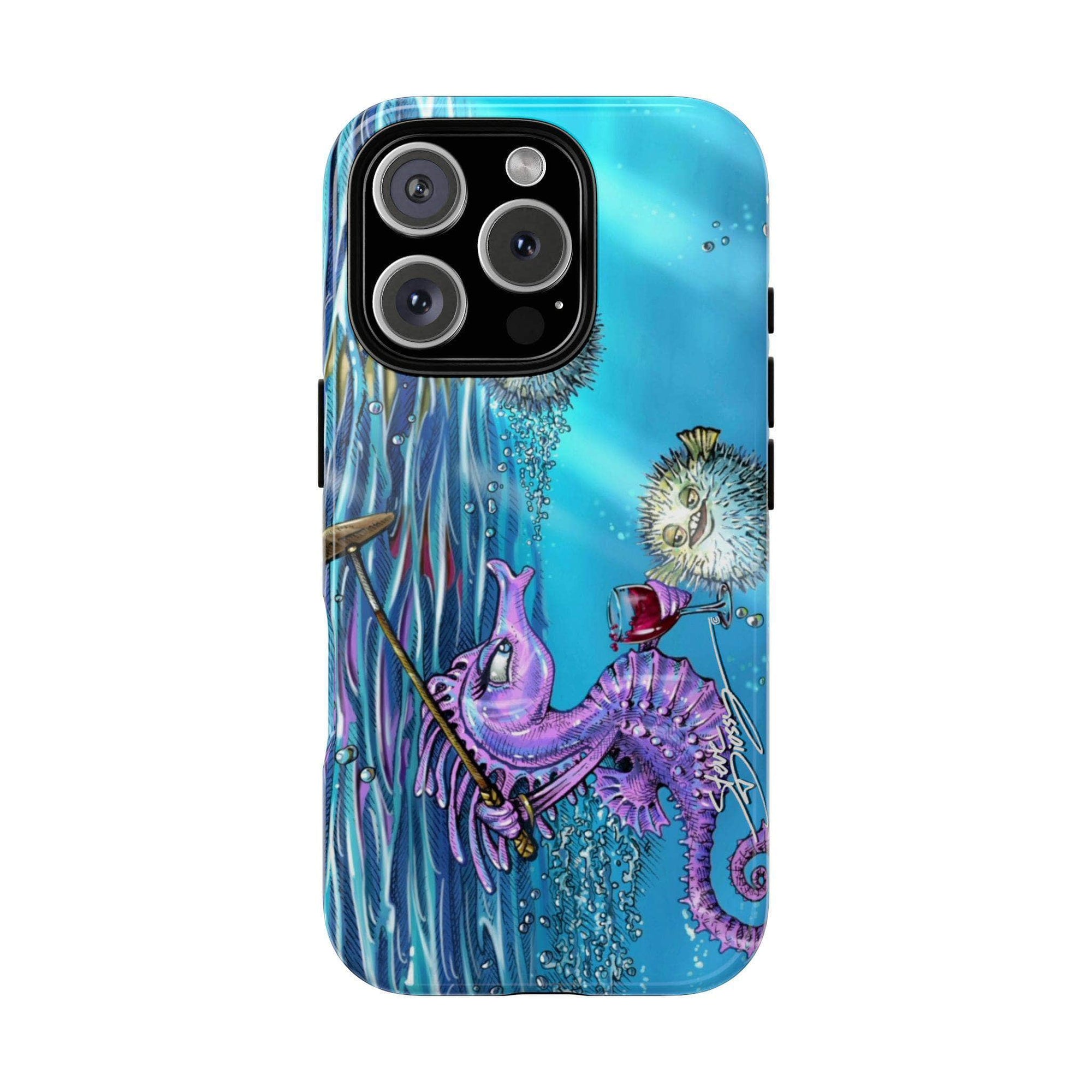 "Seahorse Blowout" Tough Phone Cases