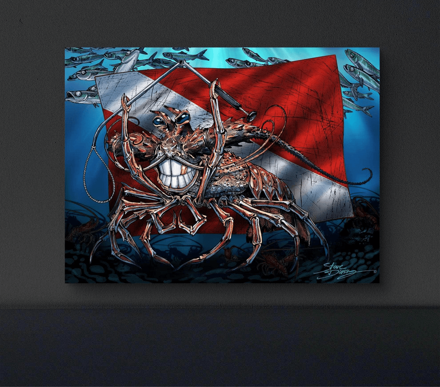 "Tickle This Lobster" Limited Edition Canvas
