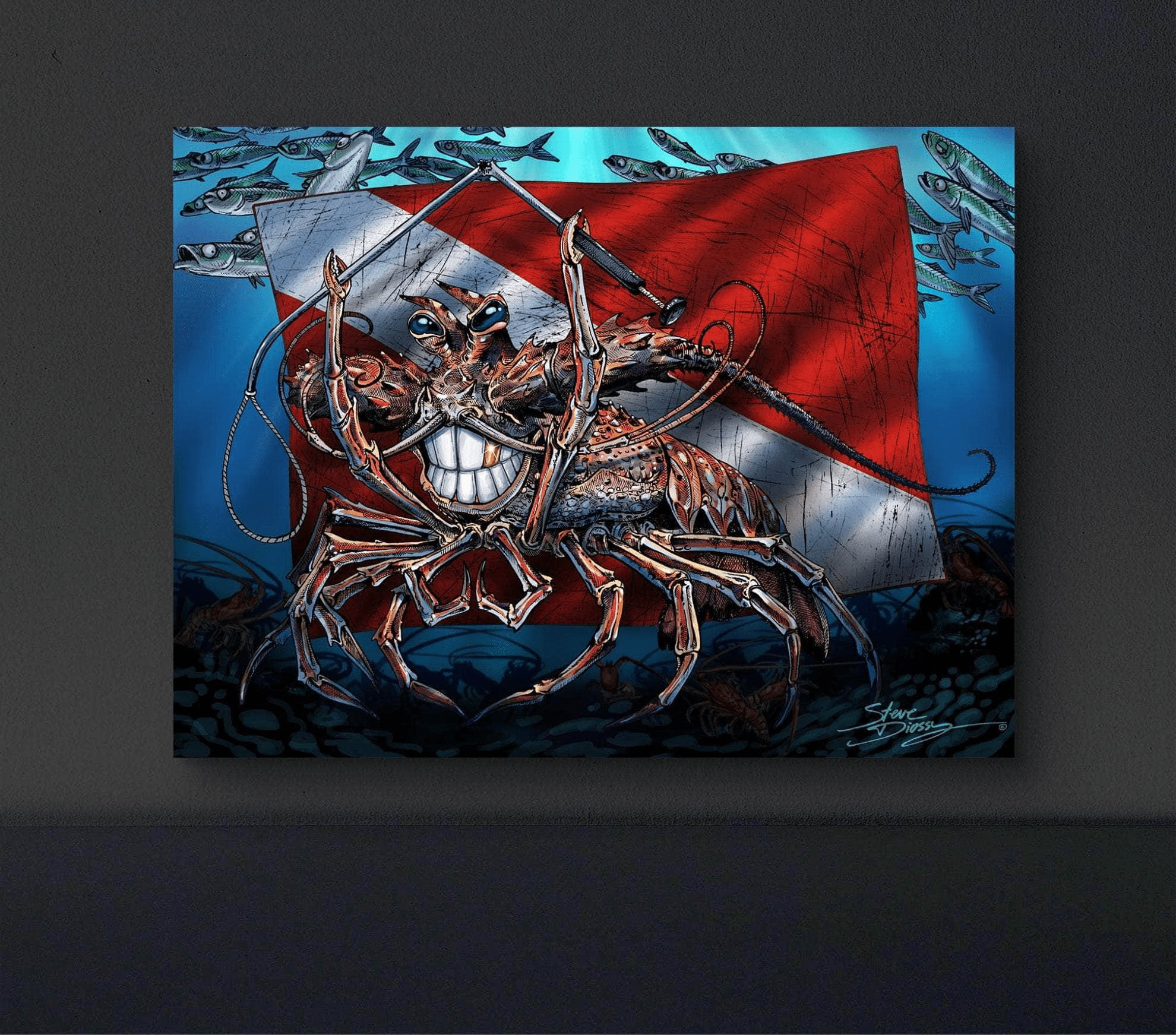 "Tickle This Lobster" Limited Edition Canvas