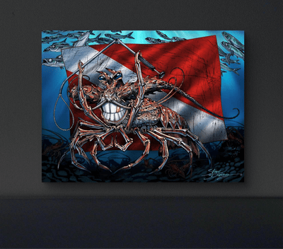 "Tickle This Lobster" Limited Edition Canvas