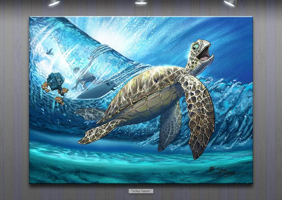 "Turtley Tubular" Limited Edition Canvas