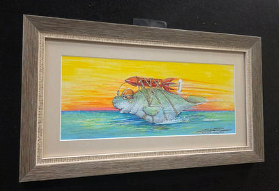 Auction Closed "Racing Potato" Original Watercolor by Steve Diossy