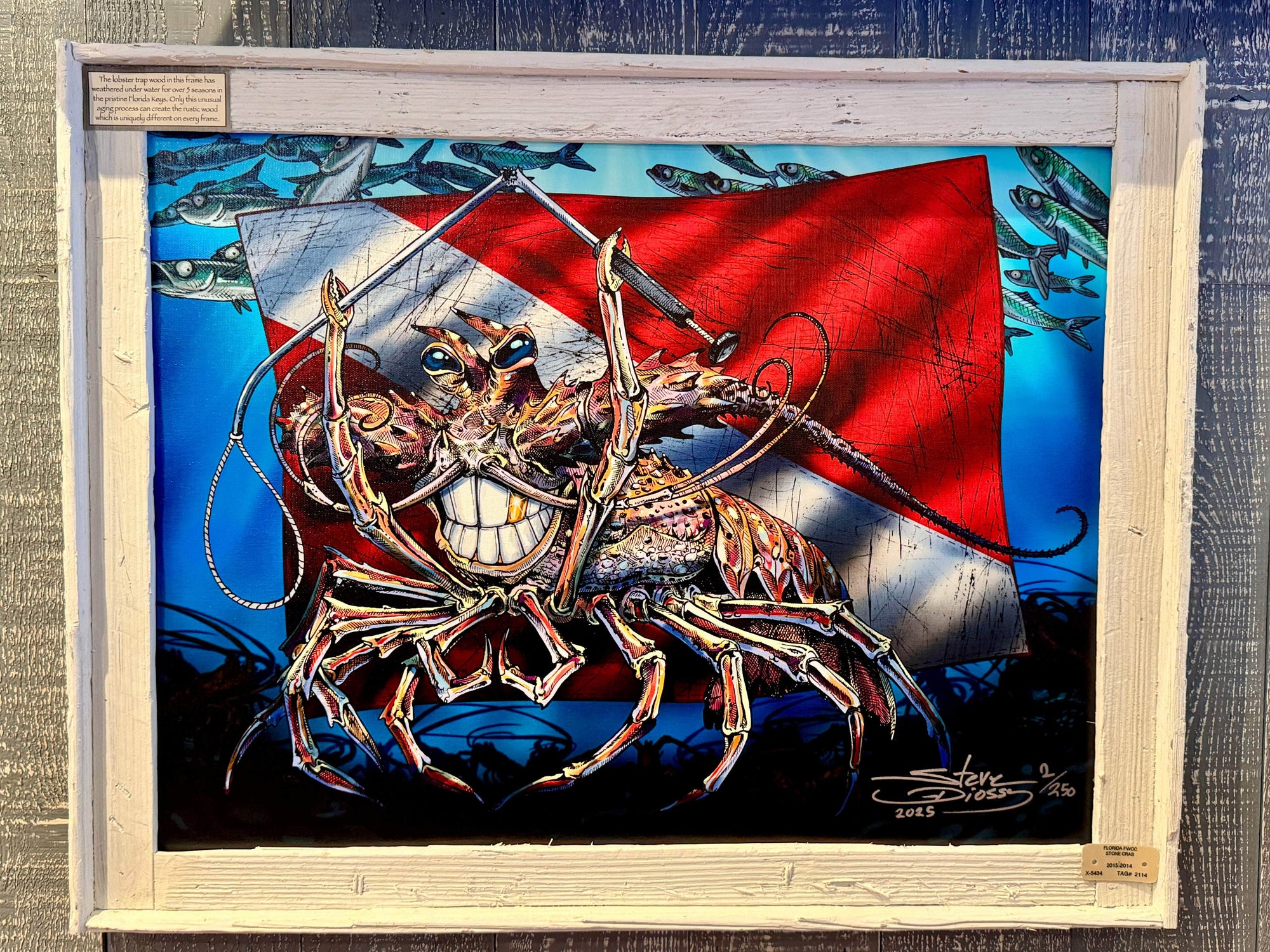 "Tickle This Lobster" Limited Edition Canvas