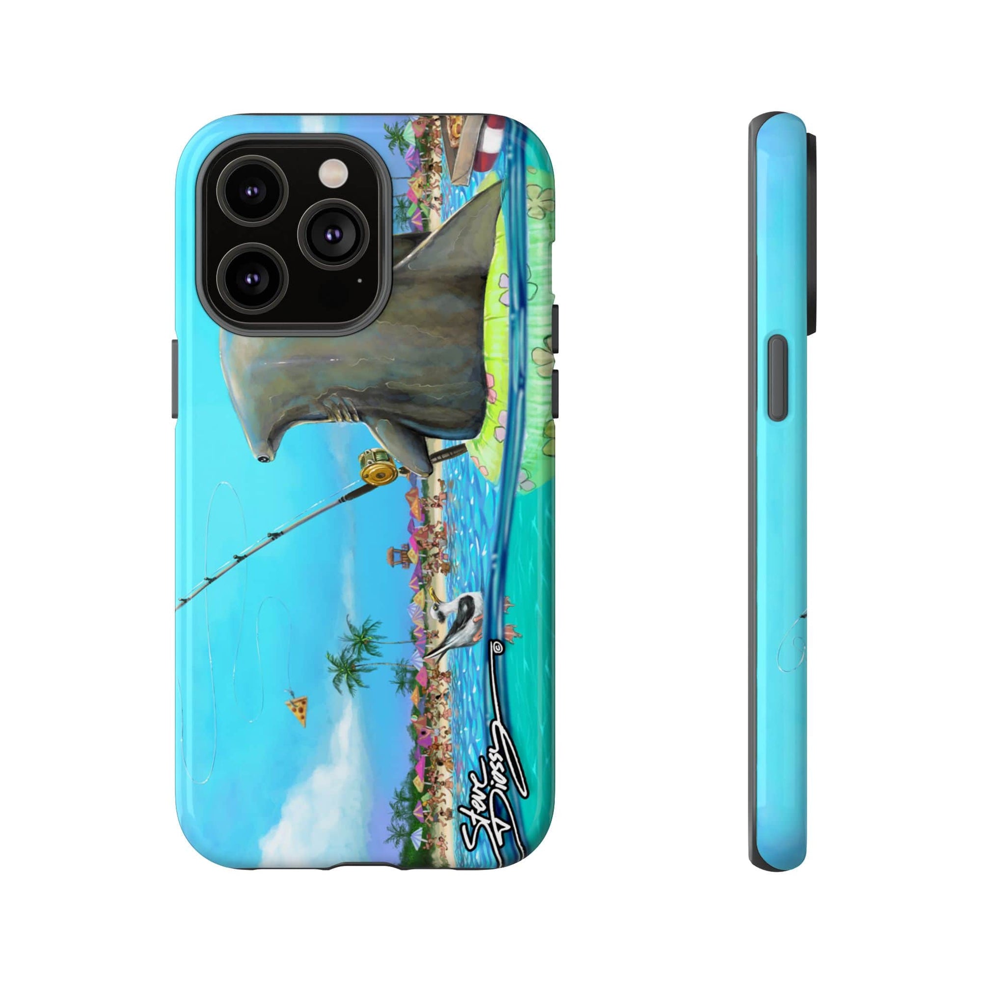 "Shark Fishing" Tough Phone Cases