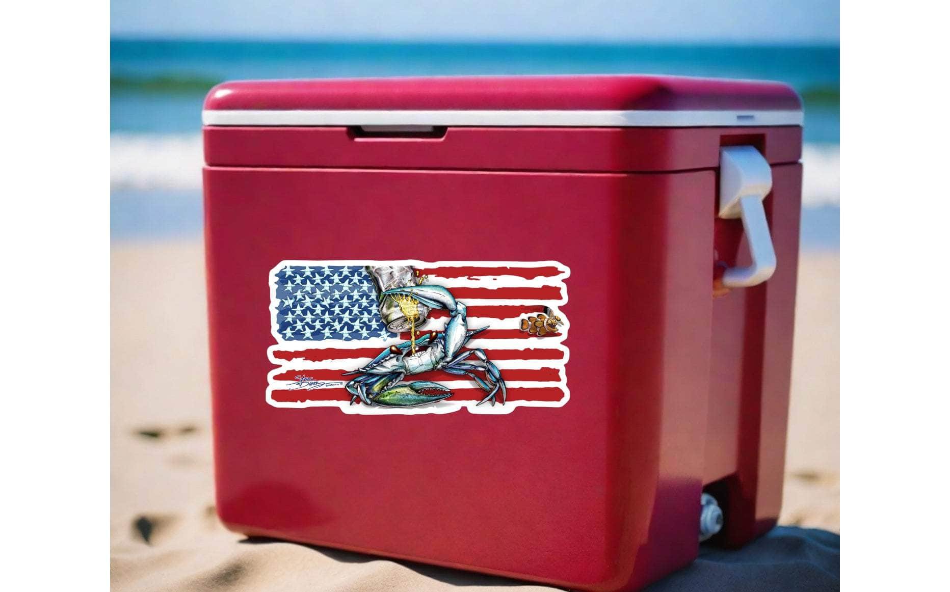 Crabeer USA - Large Die-Cut Sticker