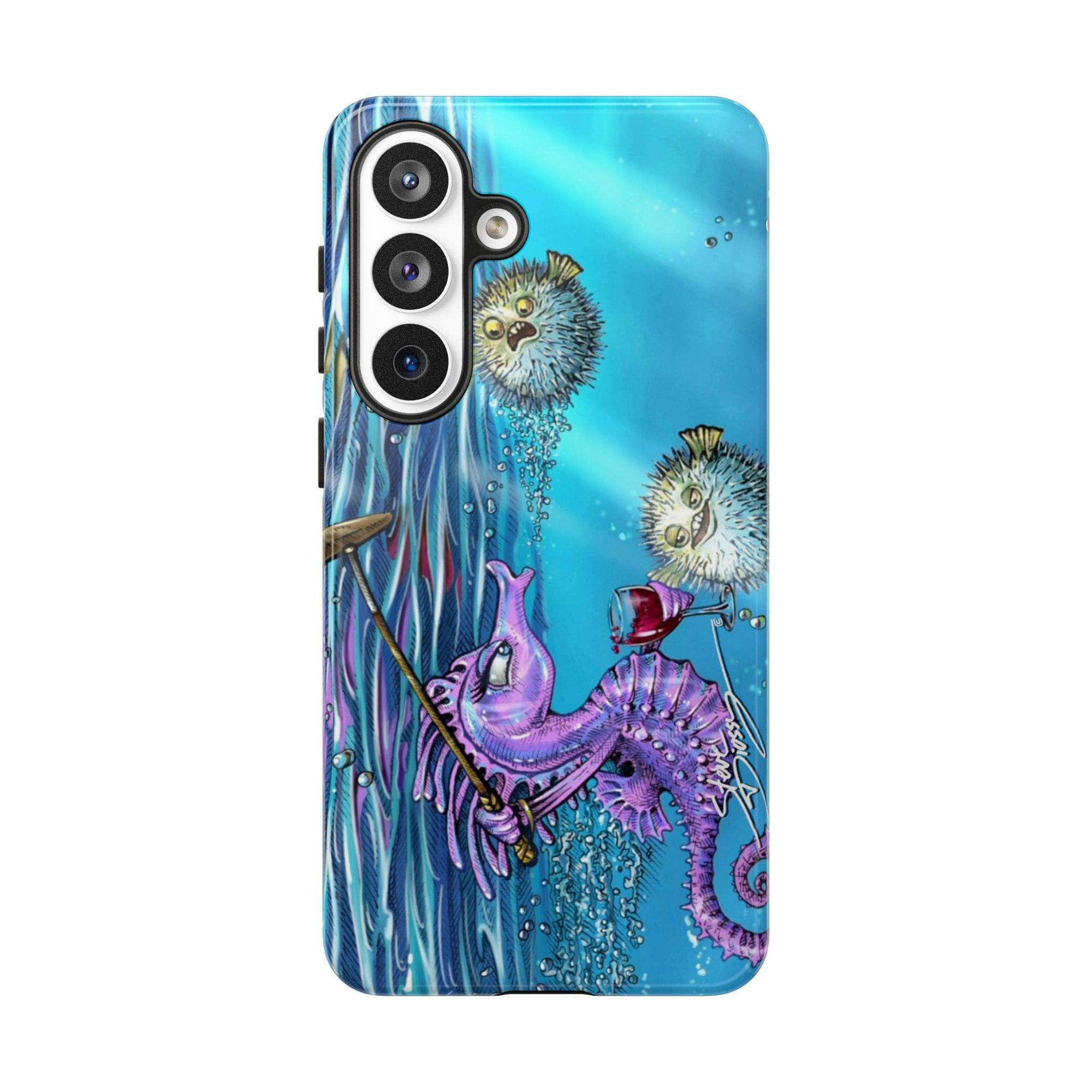 "Seahorse Blowout" Tough Phone Cases