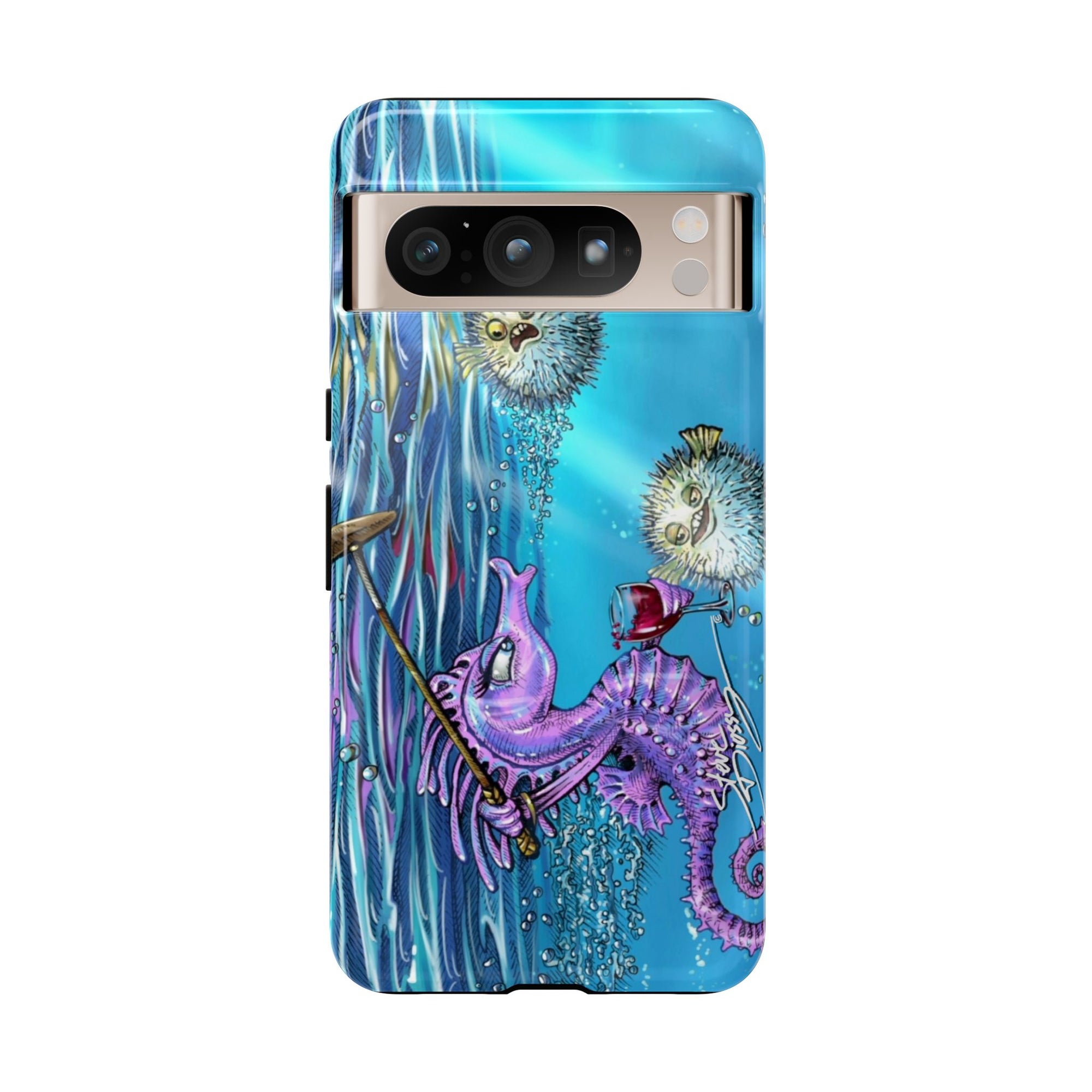 "Seahorse Blowout" Tough Phone Cases