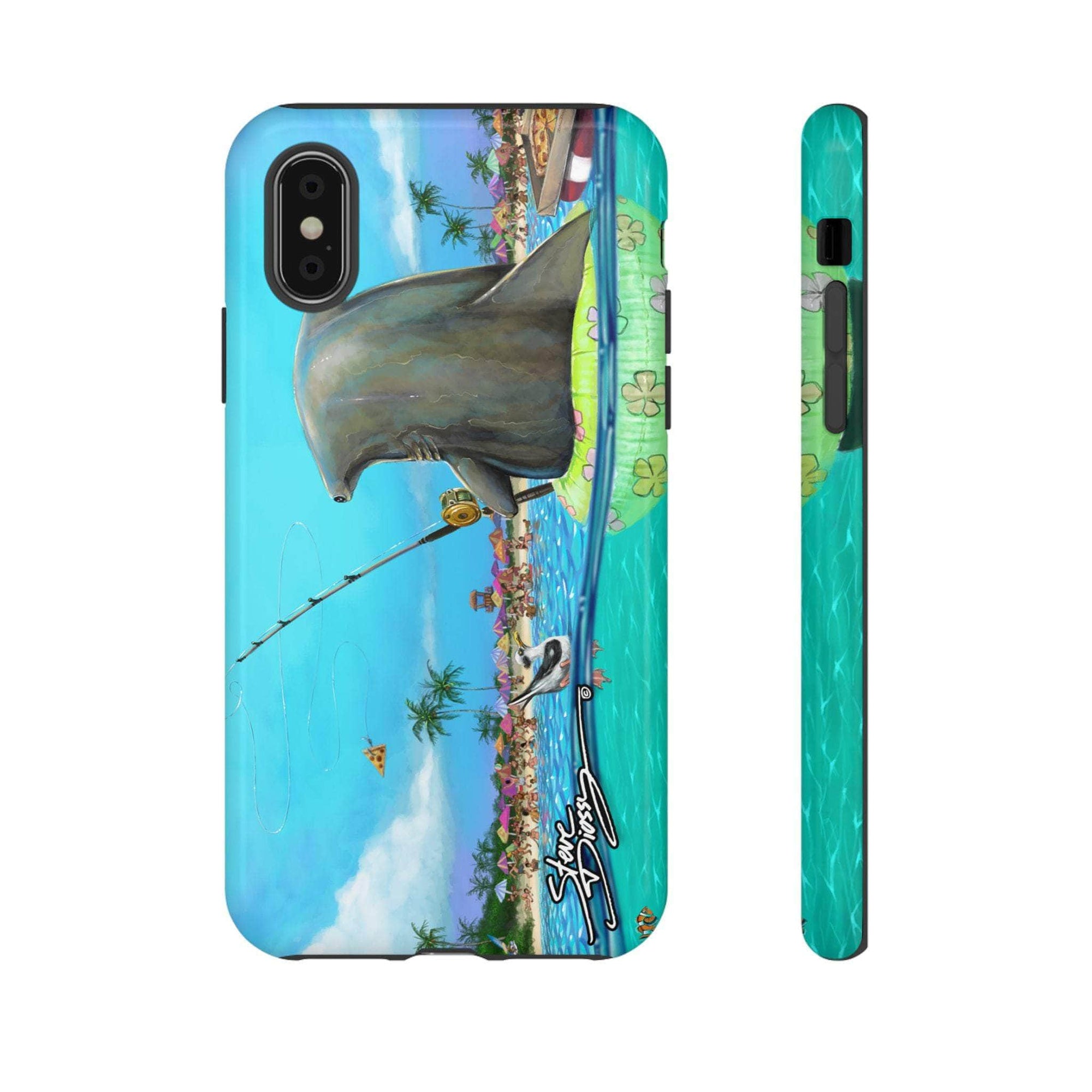 "Shark Fishing" Tough Phone Cases