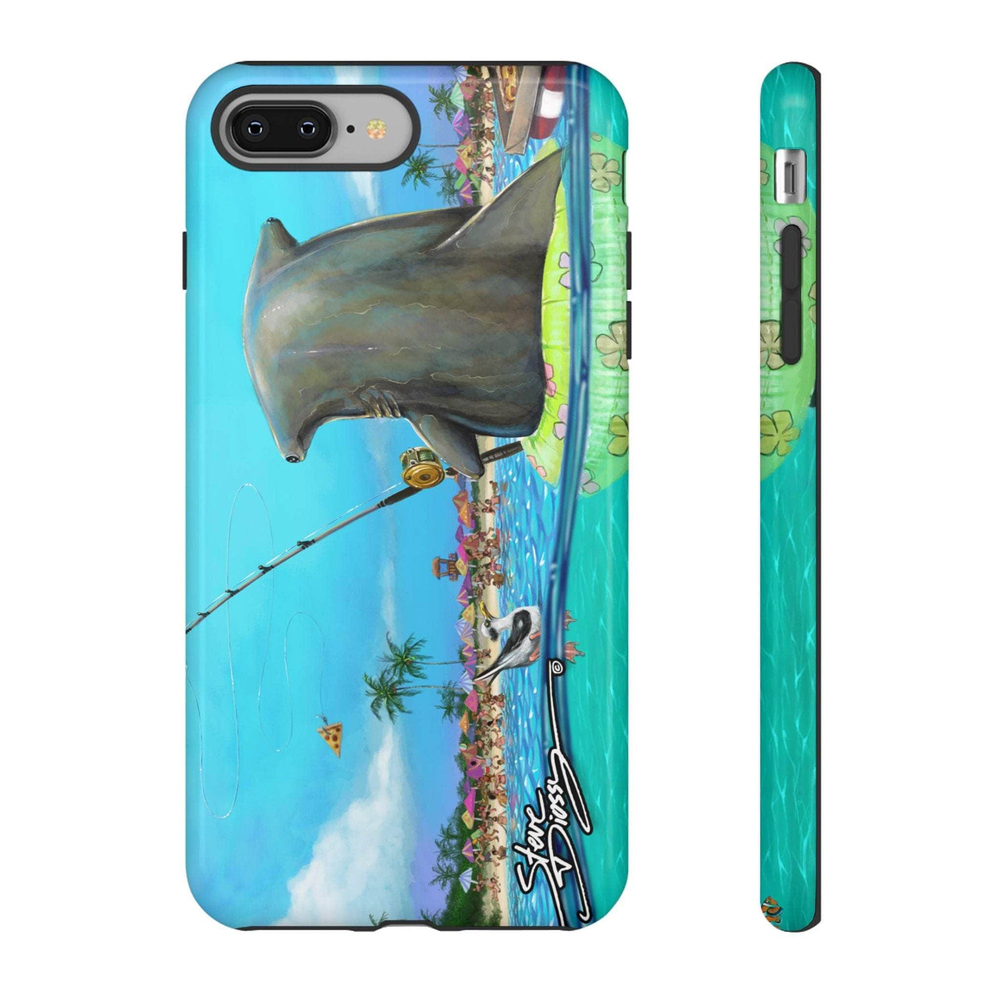 "Shark Fishing" Tough Phone Cases
