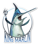"King Marlin" Mini Sticker