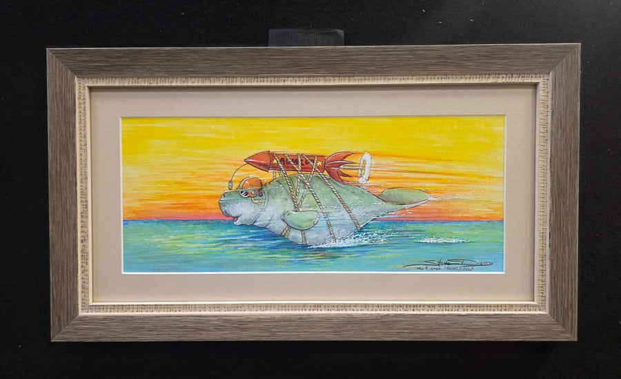 Auction LIVE! "Racing Potato" Original Watercolor by Steve Diossy