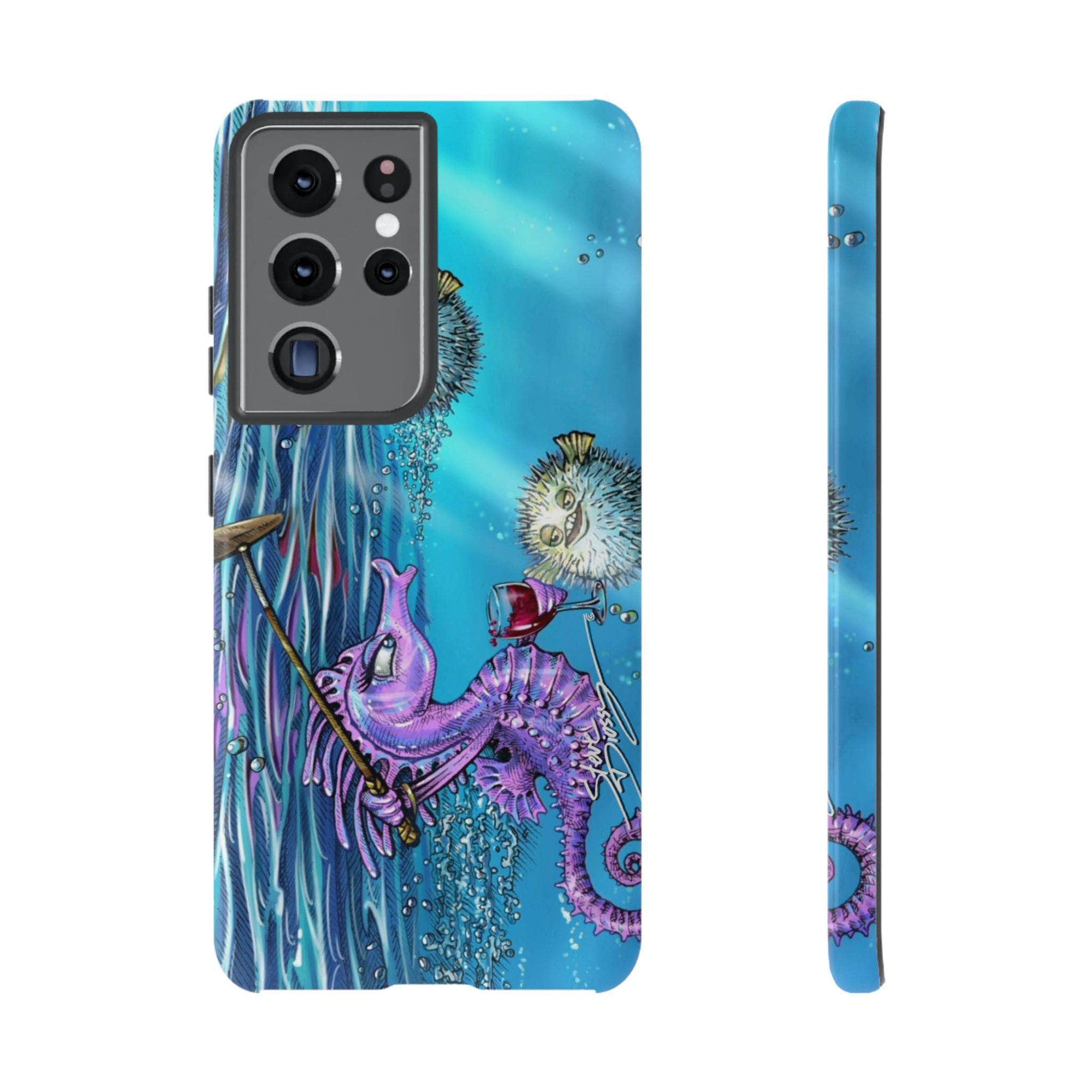 "Seahorse Blowout" Tough Phone Cases