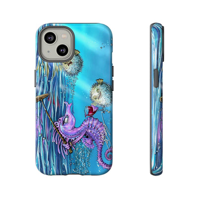 "Seahorse Blowout" Tough Phone Cases