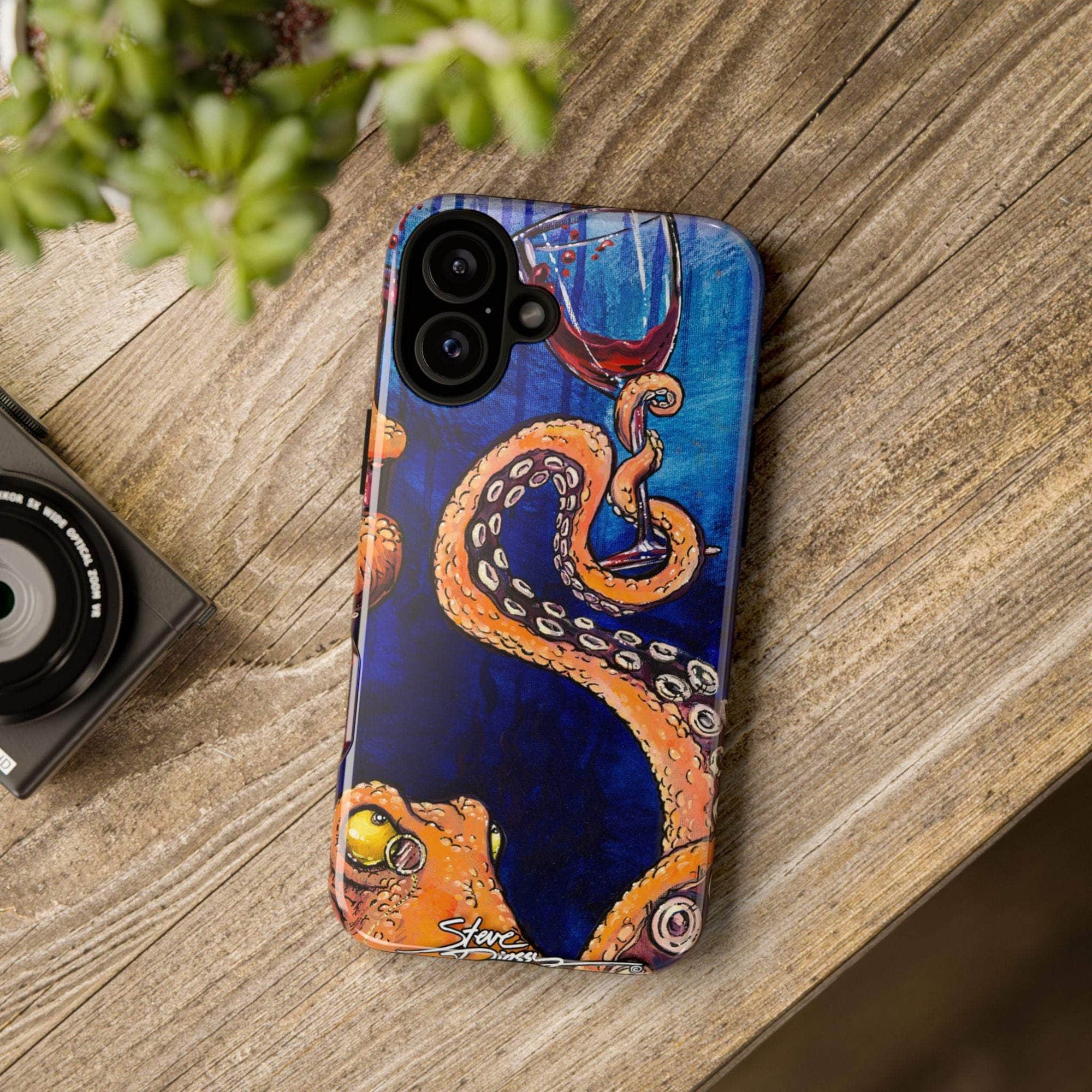 "Octopus the Connoisseur" Tough Phone Cases
