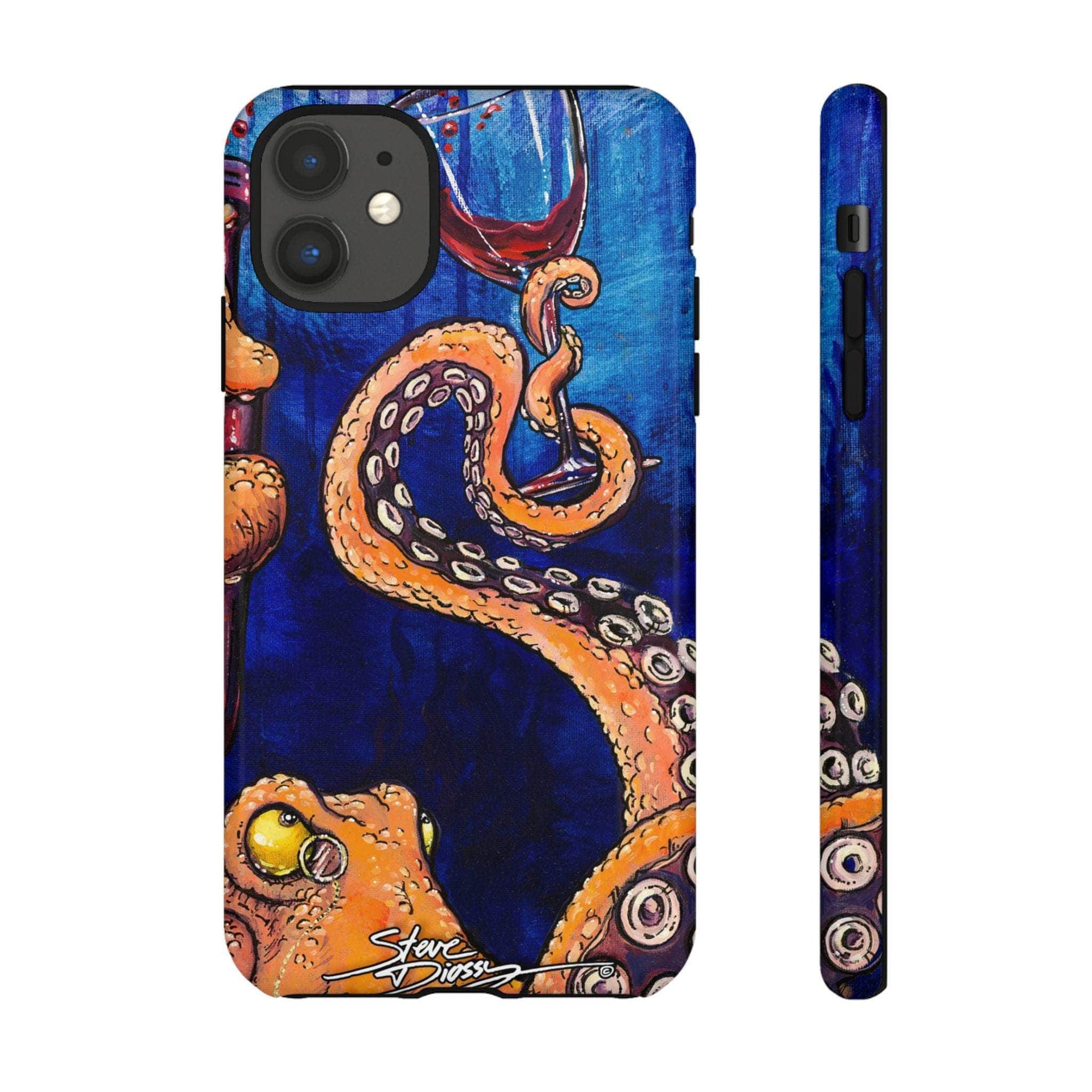 "Octopus the Connoisseur" Tough Phone Cases