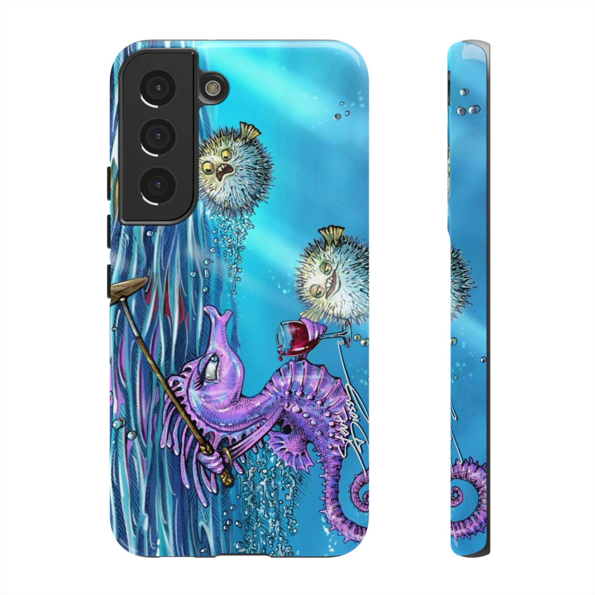 "Seahorse Blowout" Tough Phone Cases