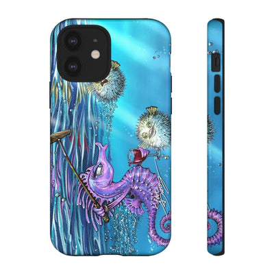 "Seahorse Blowout" Tough Phone Cases