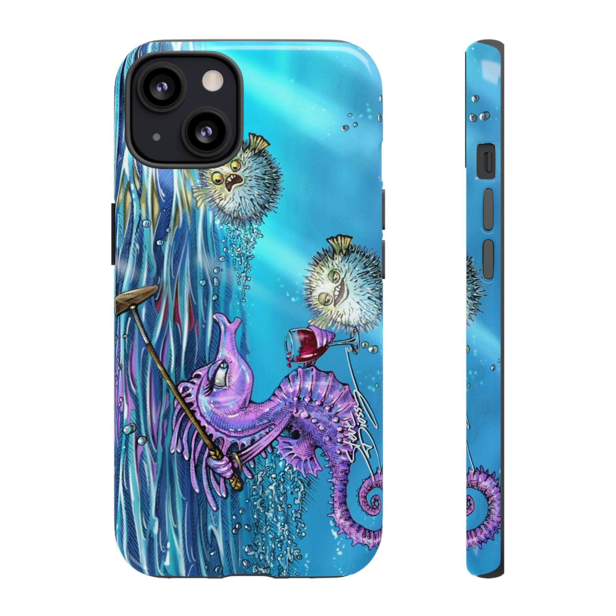 "Seahorse Blowout" Tough Phone Cases