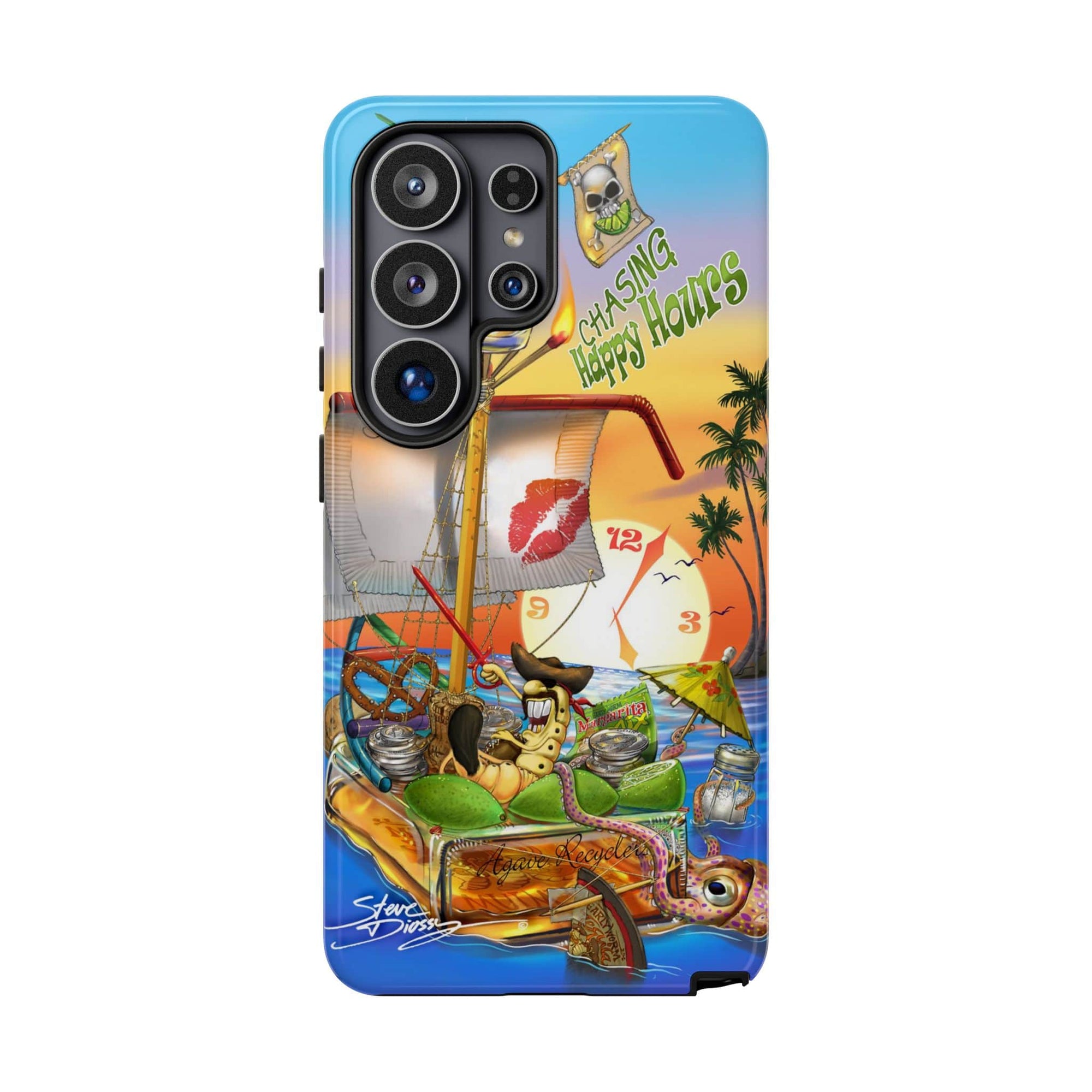 "Chasing Happy Hours" Tough Phone Cases
