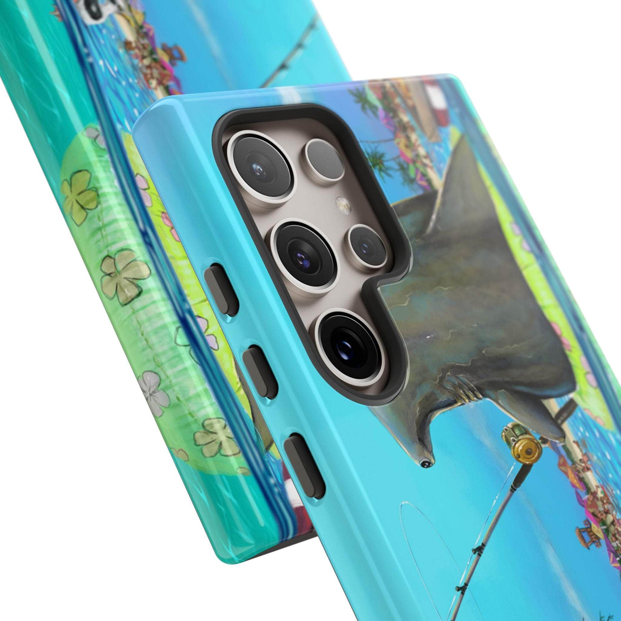 "Shark Fishing" Tough Phone Cases