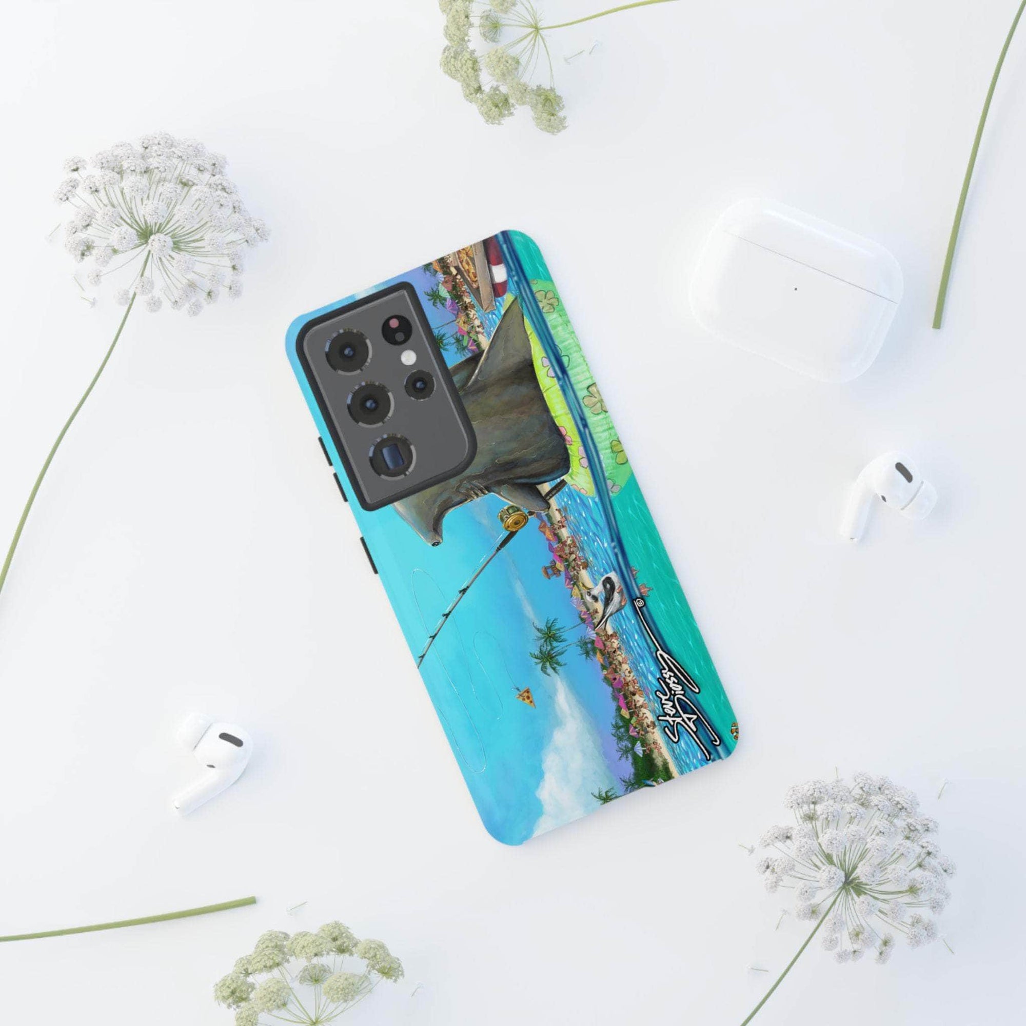 "Shark Fishing" Tough Phone Cases