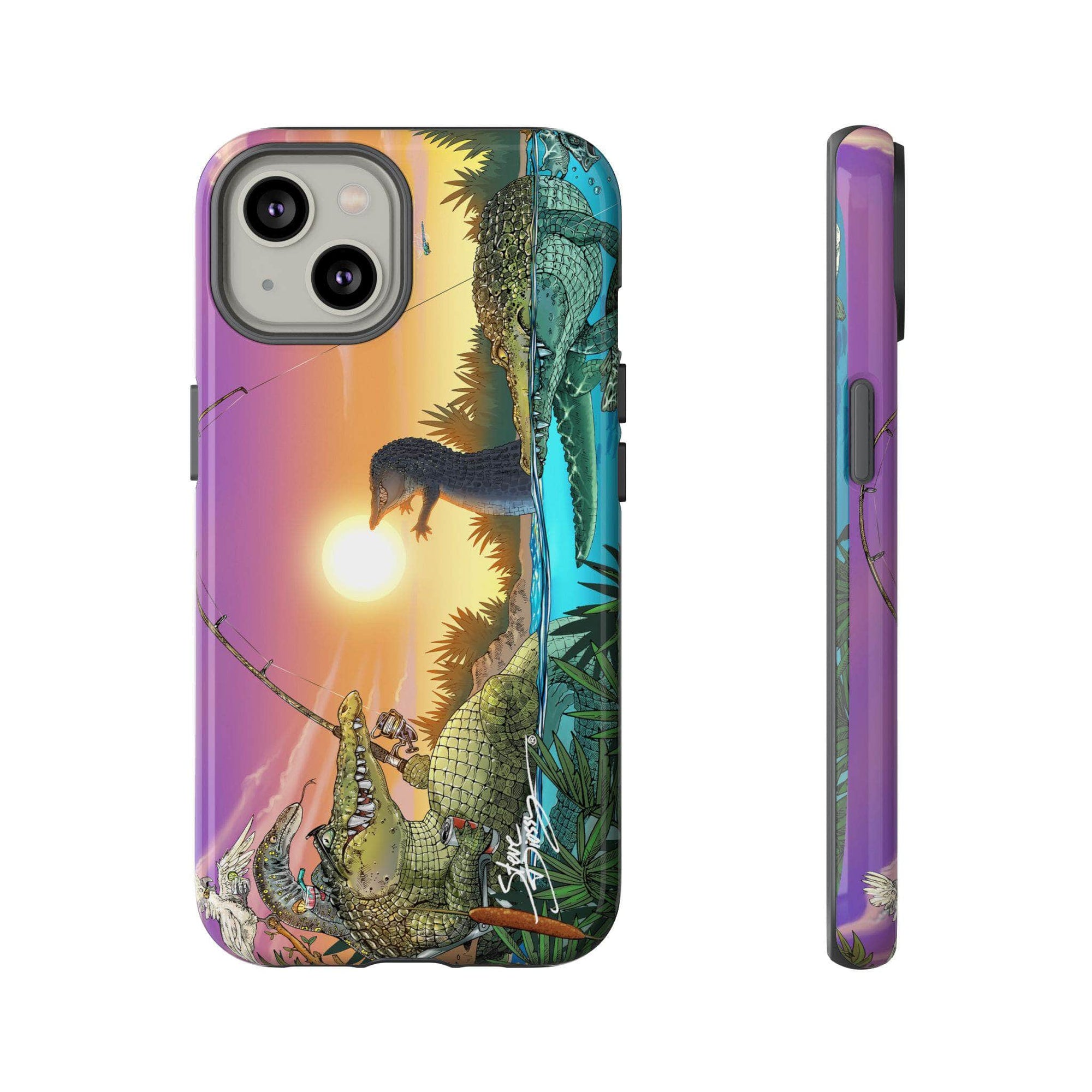 "Gator Fishing" Tough Phone Cases