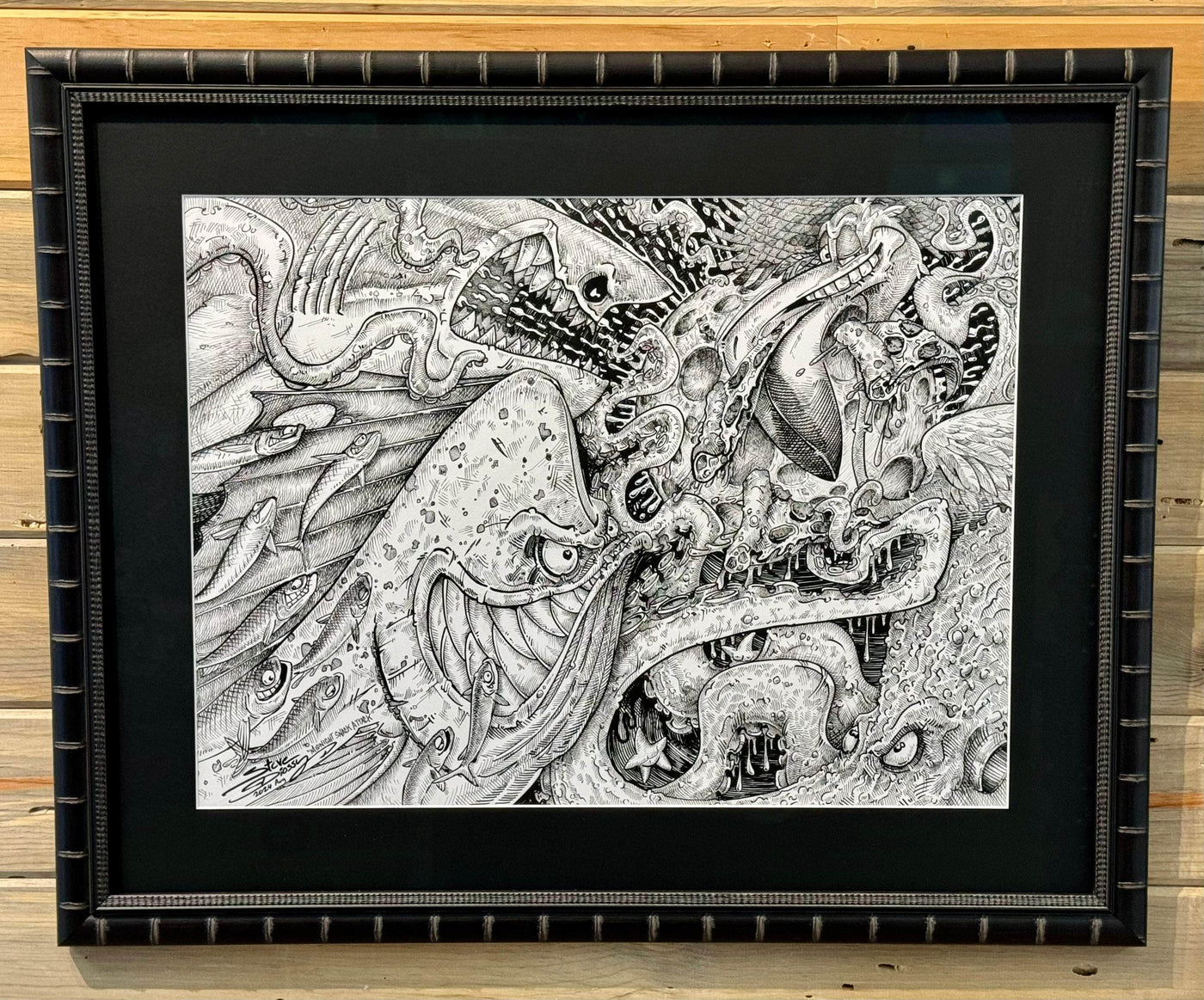 "Midnight Snack Attack" Original Pen/Ink by Steve Diossy