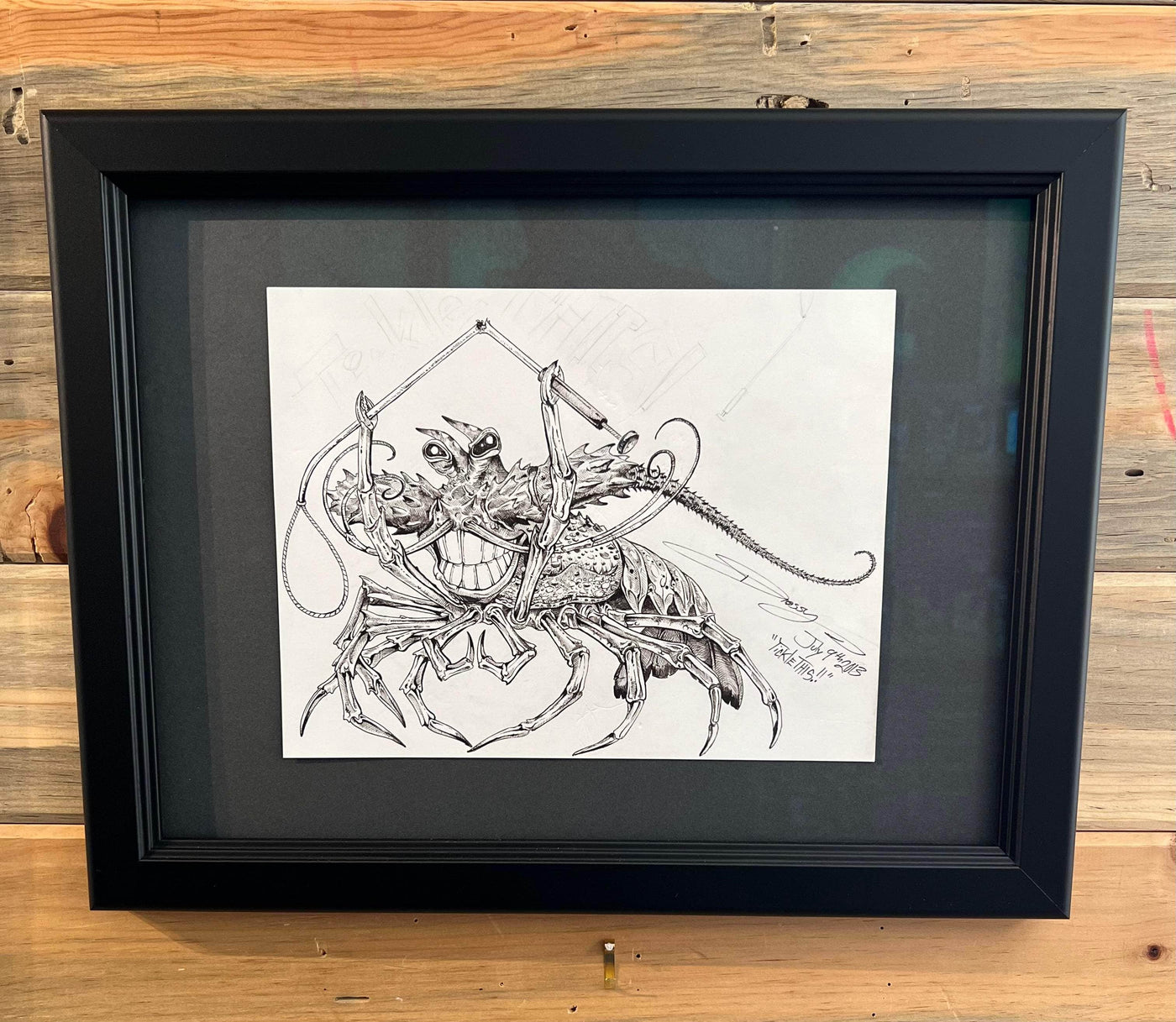 "Tickle This Lobster" Original Pen/Ink by Steve Diossy