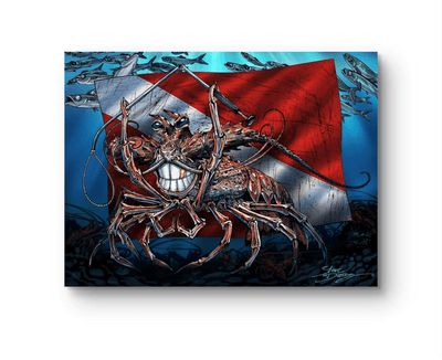 "Tickle This Lobster" Limited Edition Canvas