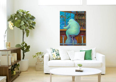 "Lonely Manatee" Limited Edition Canvas