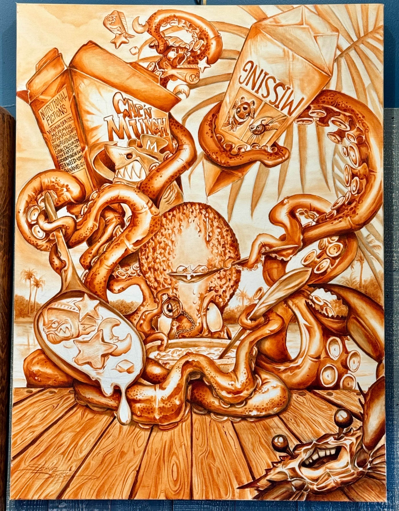 "Cereal Killer" Original acrylic on Canvas