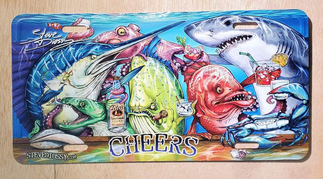 "Cheers" Front License Plate