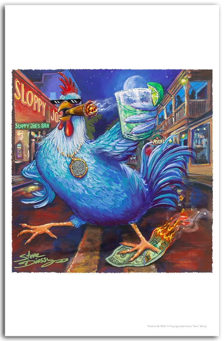 NEW! "Cock of the Walk" Fine Art Paper Print