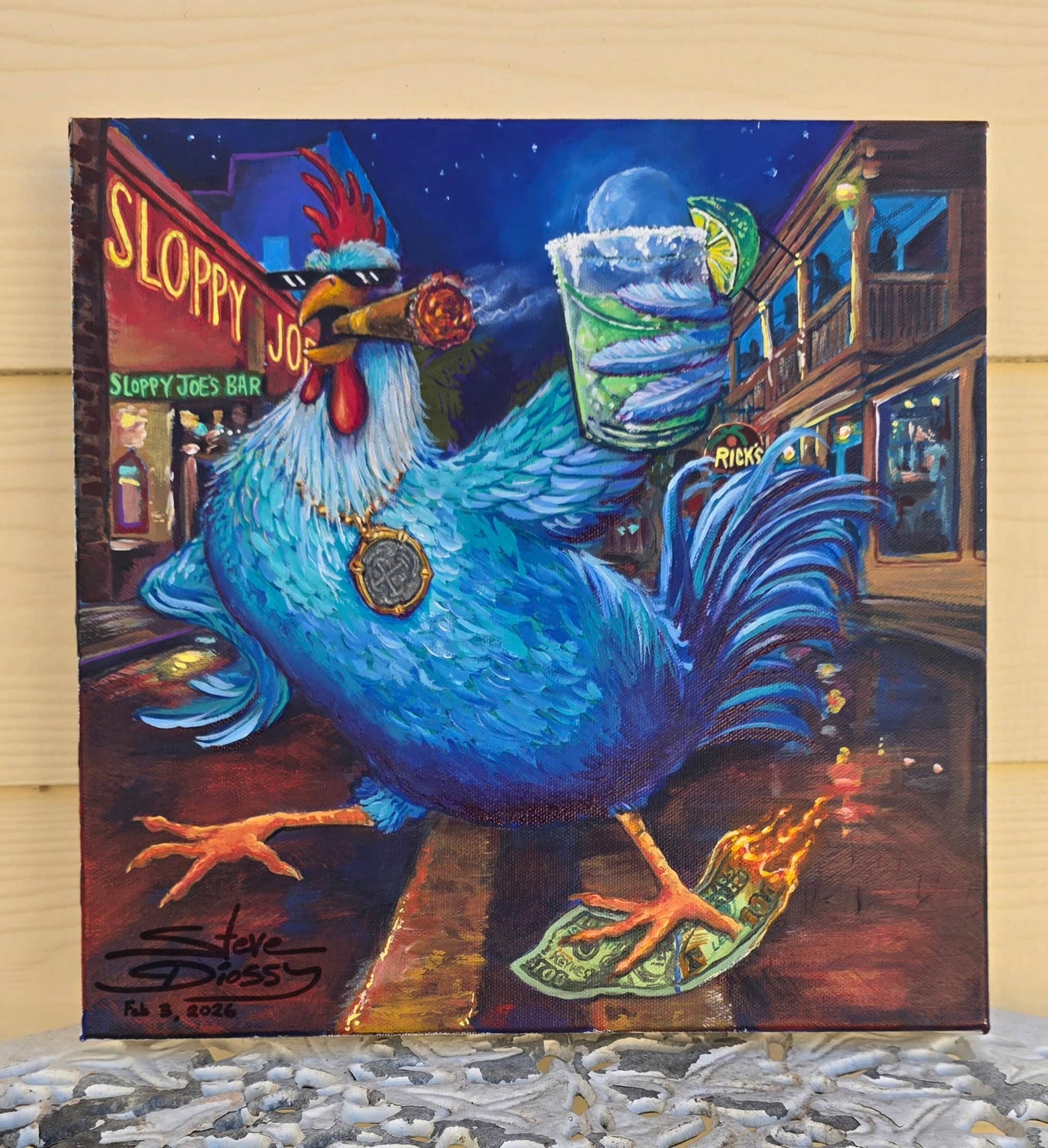 (Coming soon) "Cock of the Walk" Original Acrylic on Canvas