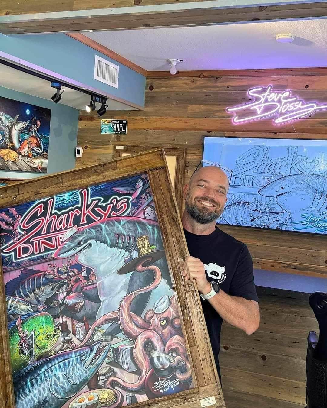 "Sharky’s Diner" Limited Edition Canvas