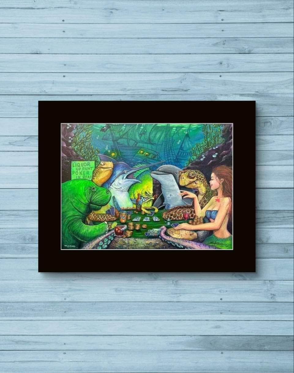 "Luck Be A Lady" Matted Fine Art Paper Print