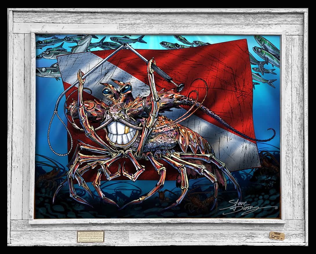 "Tickle This Lobster" Limited Edition Canvas