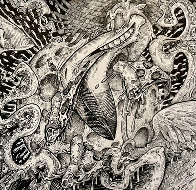 "Midnight Snack Attack" Original Pen/Ink by Steve Diossy