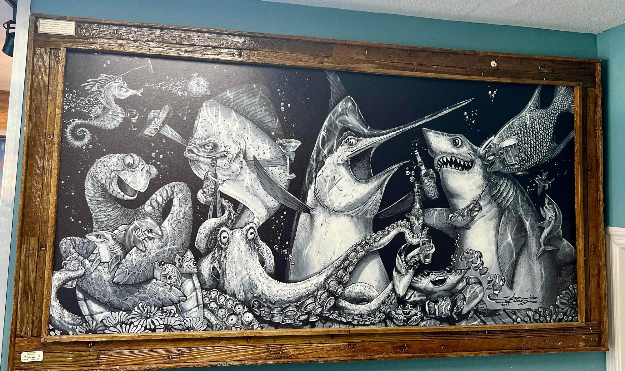 "Give and Take" Black and White Limited Edition Canvas