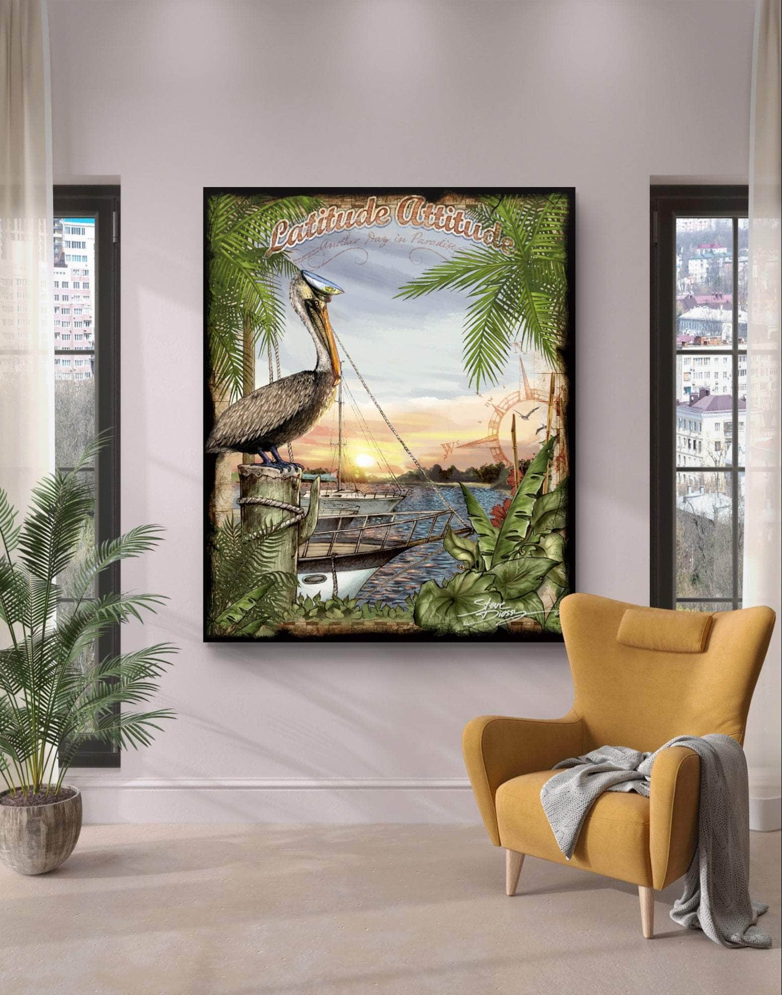 "Latitude Attitude" Limited Edition Canvas