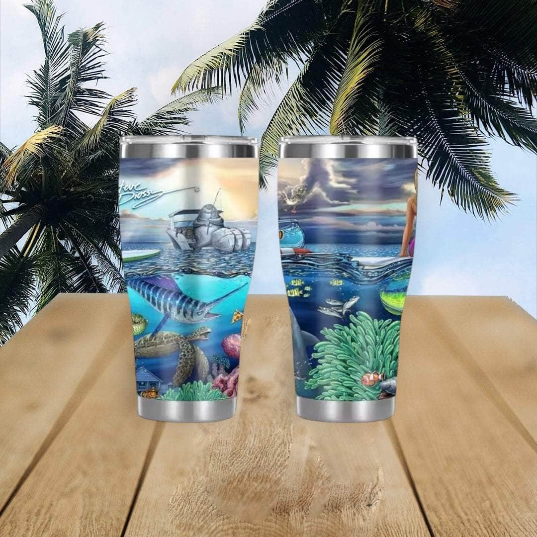 "Overboard" Stainless Steel Tumbler