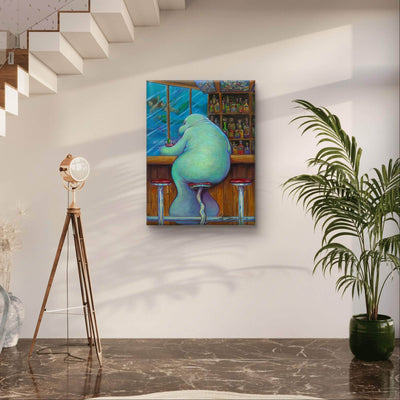 "Lonely Manatee" Limited Edition Canvas