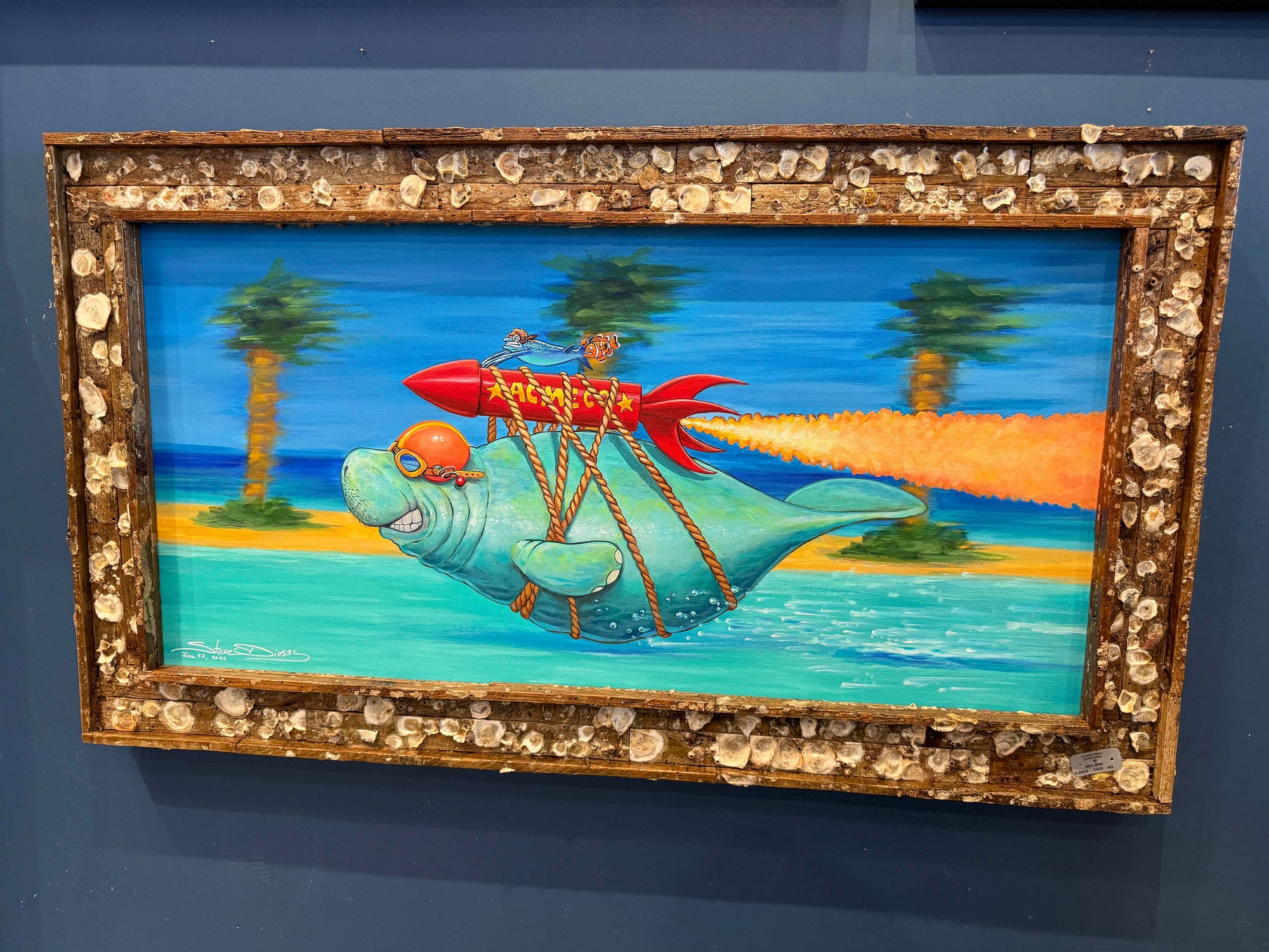 NEW! "Racing Potato" Original Acyrlic on Canvas by Steve Diossy