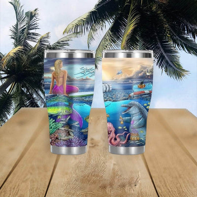 "Overboard" Stainless Steel Tumbler
