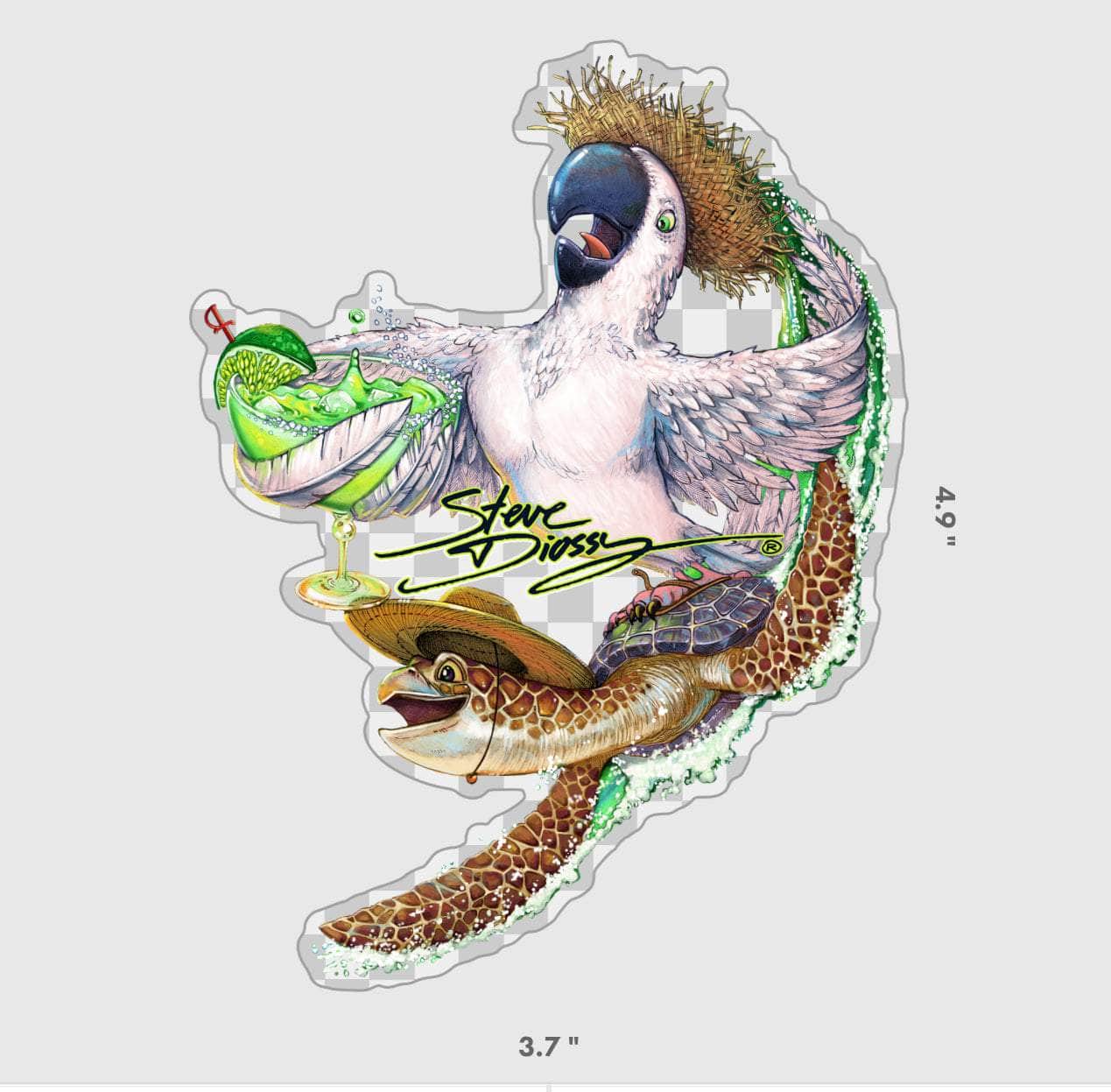 "Margarita Wave" Mini Sticker