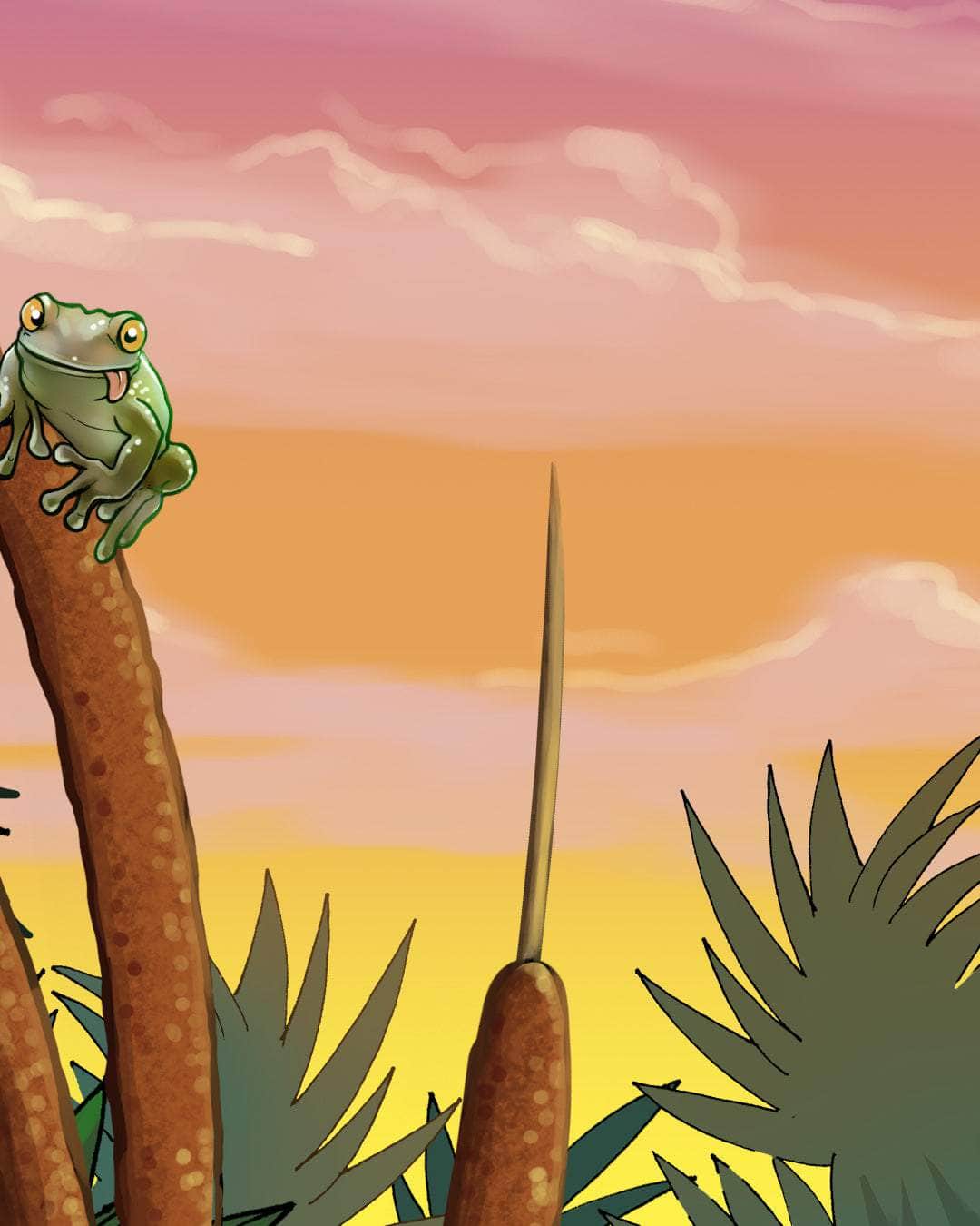 "Gator Fishing" Limited Edition Canvas