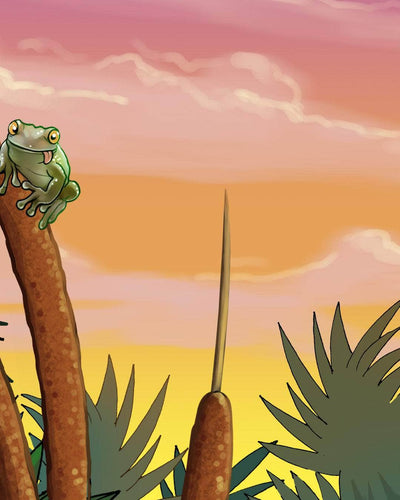 "Gator Fishing" Limited Edition Canvas