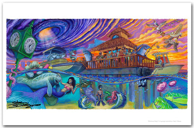 NEW! "Hurricane Party" Fine Art Paper Print