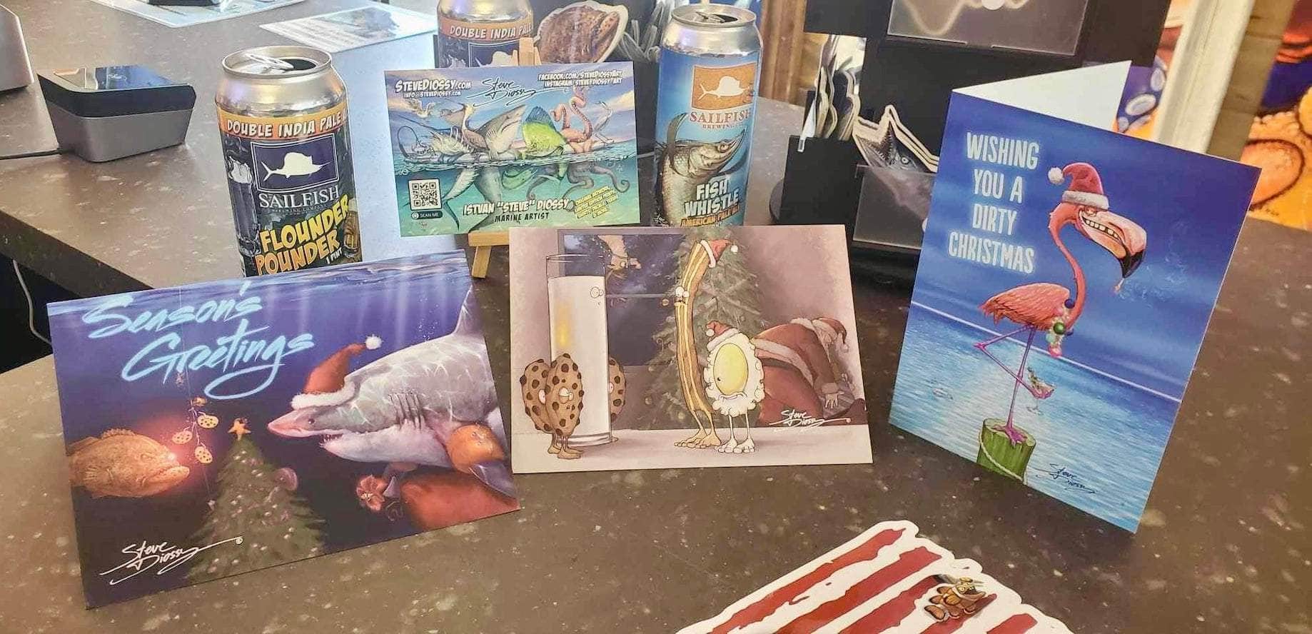 "Egg's & Bacon's Christmas Surprise" Holiday Card